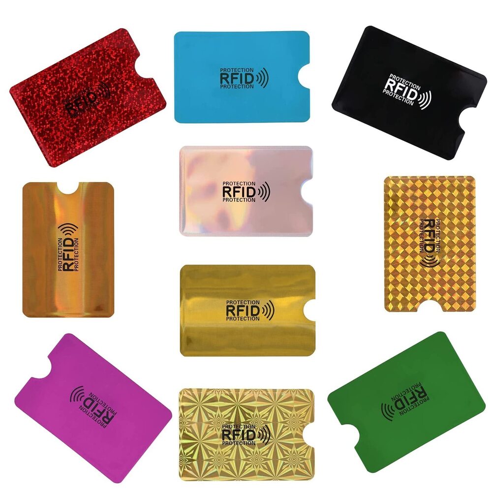 1428 Rfid Wallet Card Sleeves,Rfid Blocking Sleeves Card Holder,10pcs